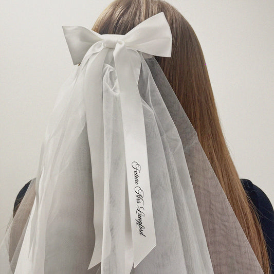 Personalised Mini Bow Veil