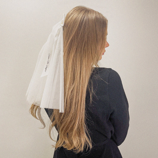 Personalised Mini Bow Veil