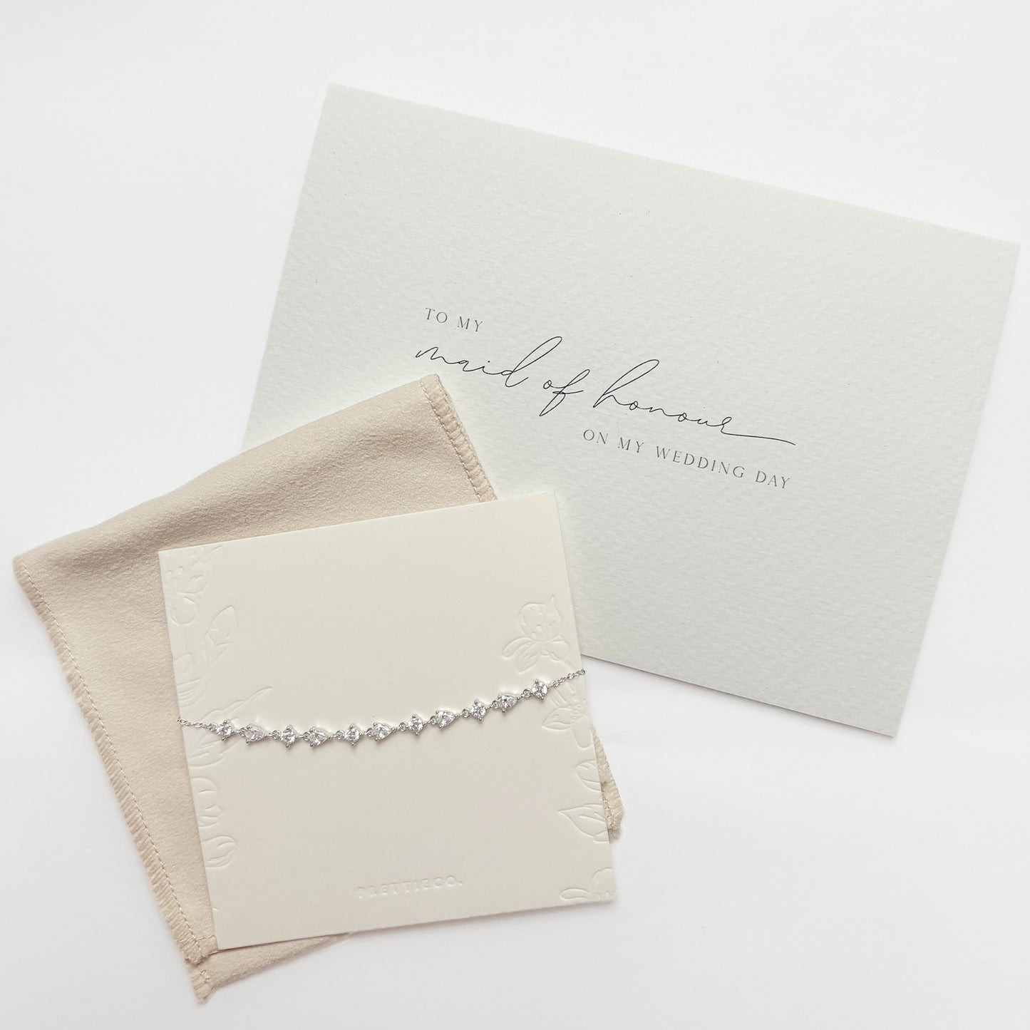 Bridesmaid Bracelet & Card Gift Set