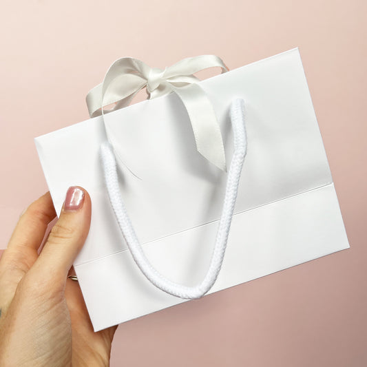 Small Paper Gift Bag With Ribbon