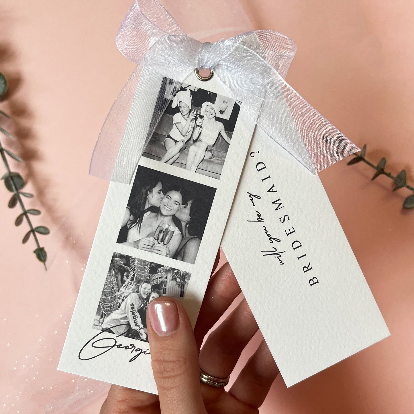 Luxury Bridal Photo-Strip Card