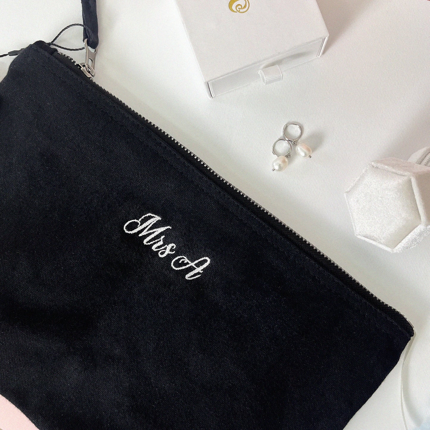 Embroidered Make-Up Bag