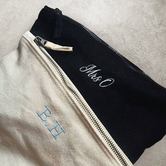 Embroidered Make-Up Bag