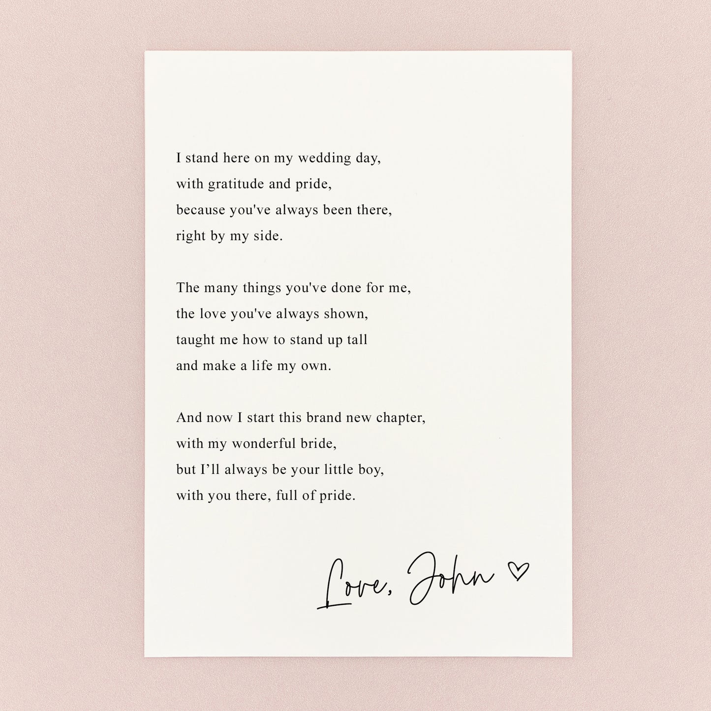 Mother of the Groom Personalised Postcard