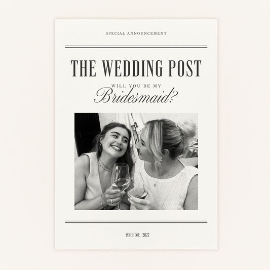 The Wedding Post – Will You Be My? Personalised Proposal Card