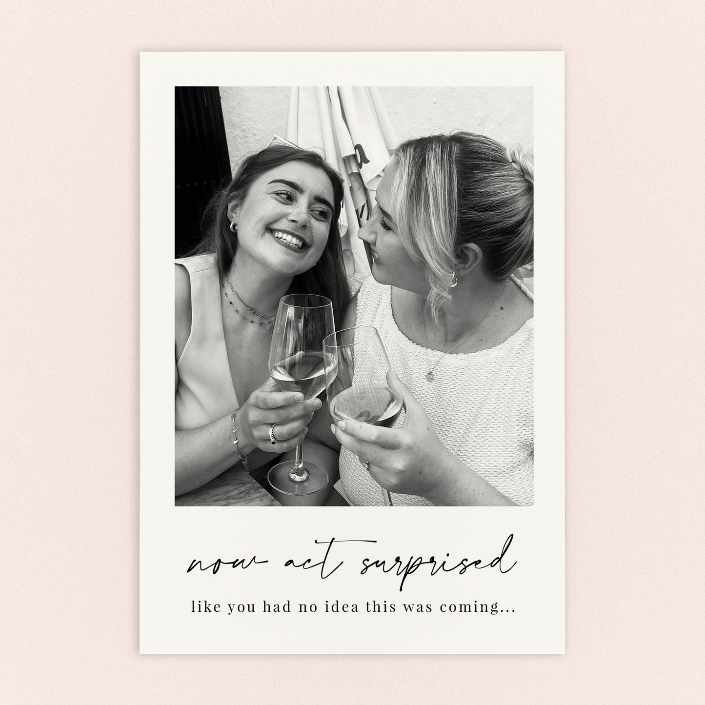 Act Surprised Personalised Postcard