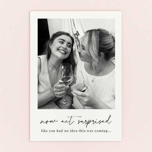 Act Surprised Personalised Postcard