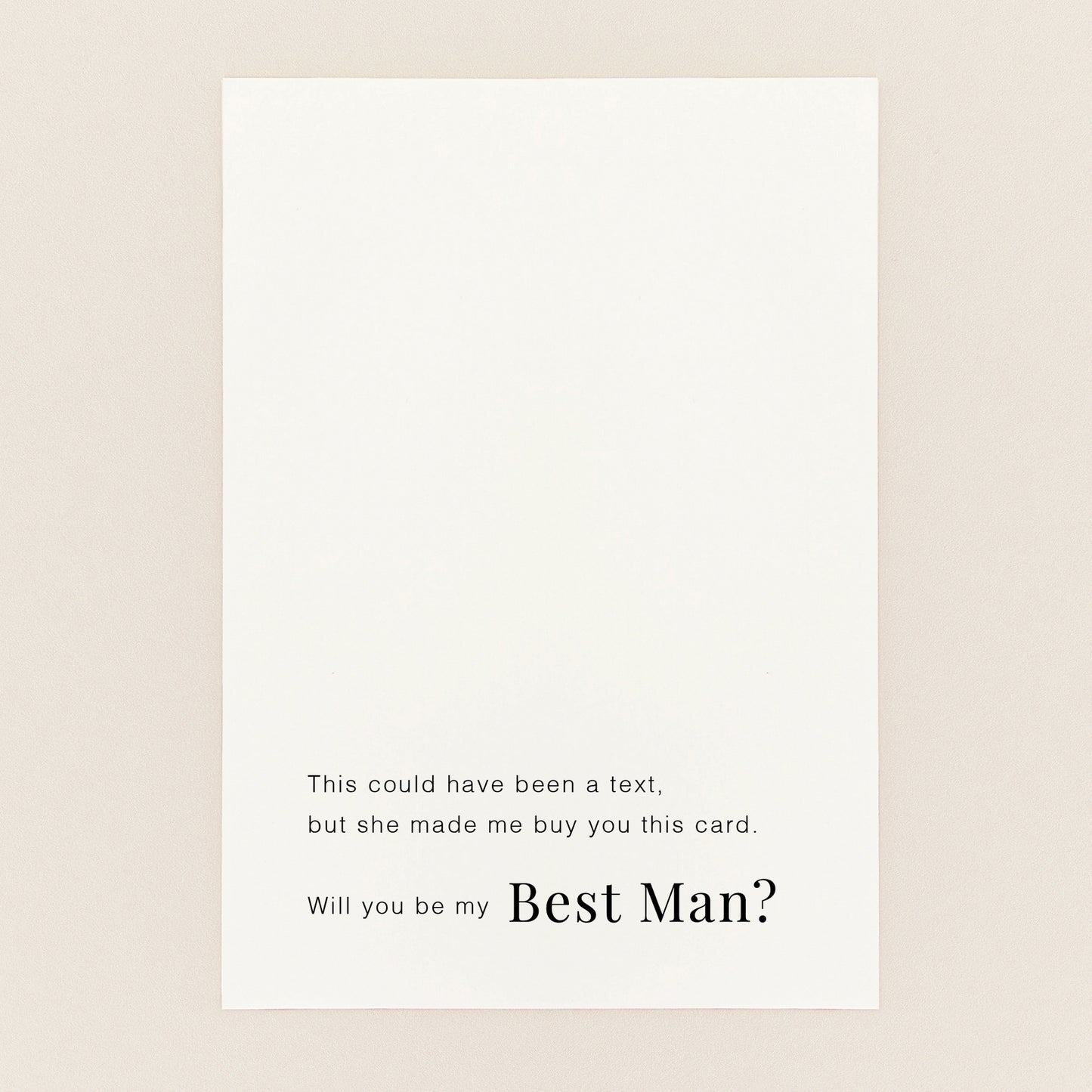 Scottish Groomsman Proposal Postcard