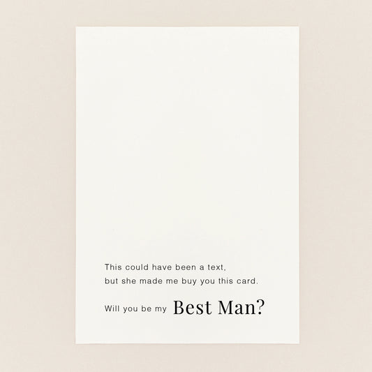 Groomsman Proposal Postcard