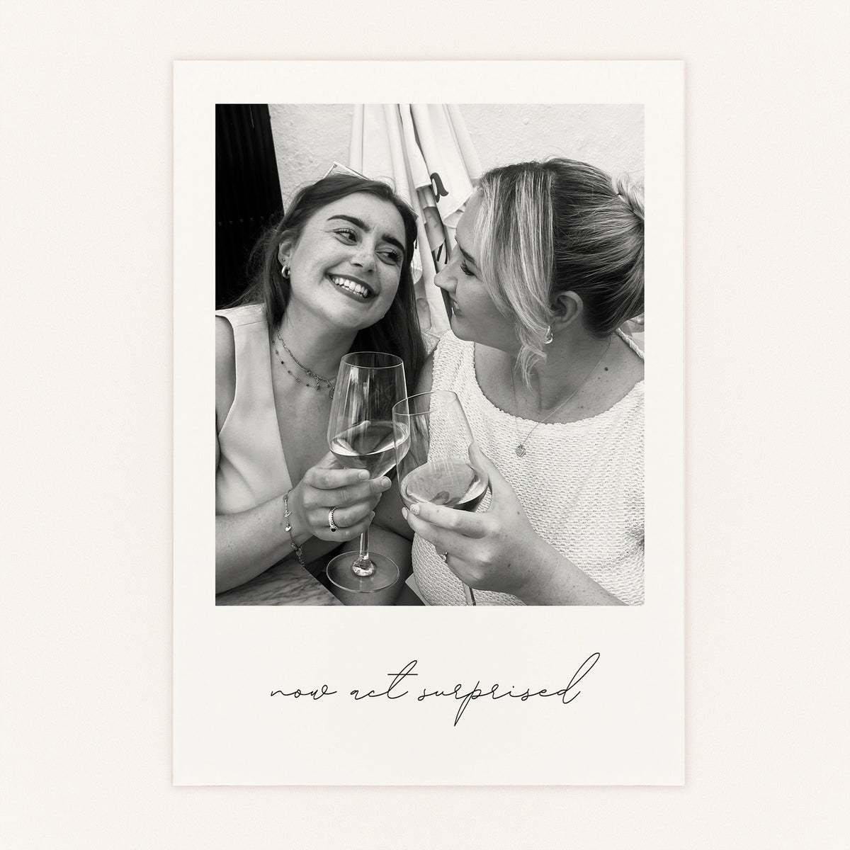 Act Surprised Personalised Postcard