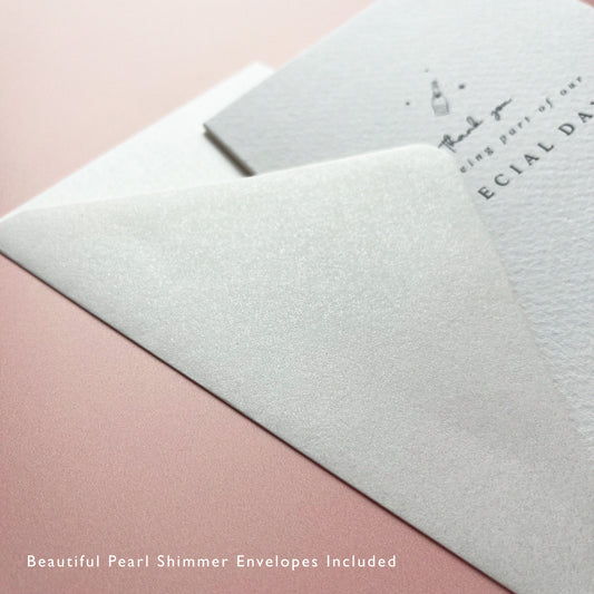 wedding morning thank you card