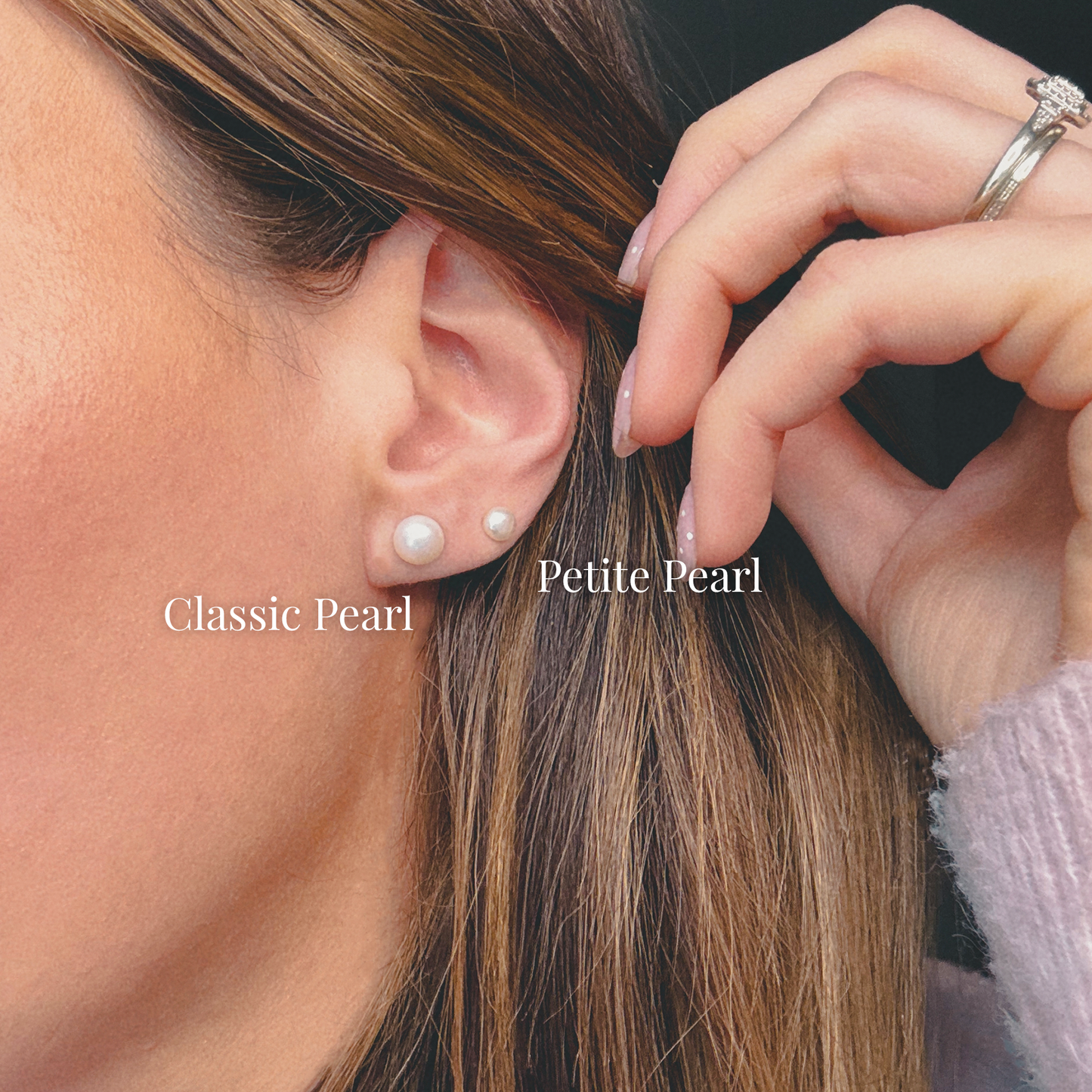 Classic Pearl Sterling Silver Bridal Party Earrings