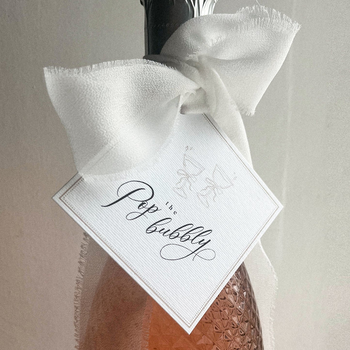 luxury pop the bubbly gift tags