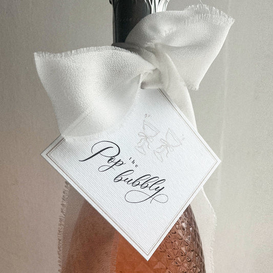 luxury pop the bubbly gift tags