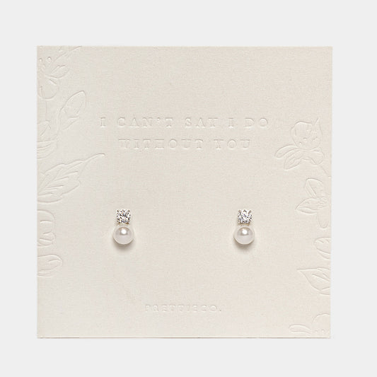 Bridal Party Pearl Drop Earrings