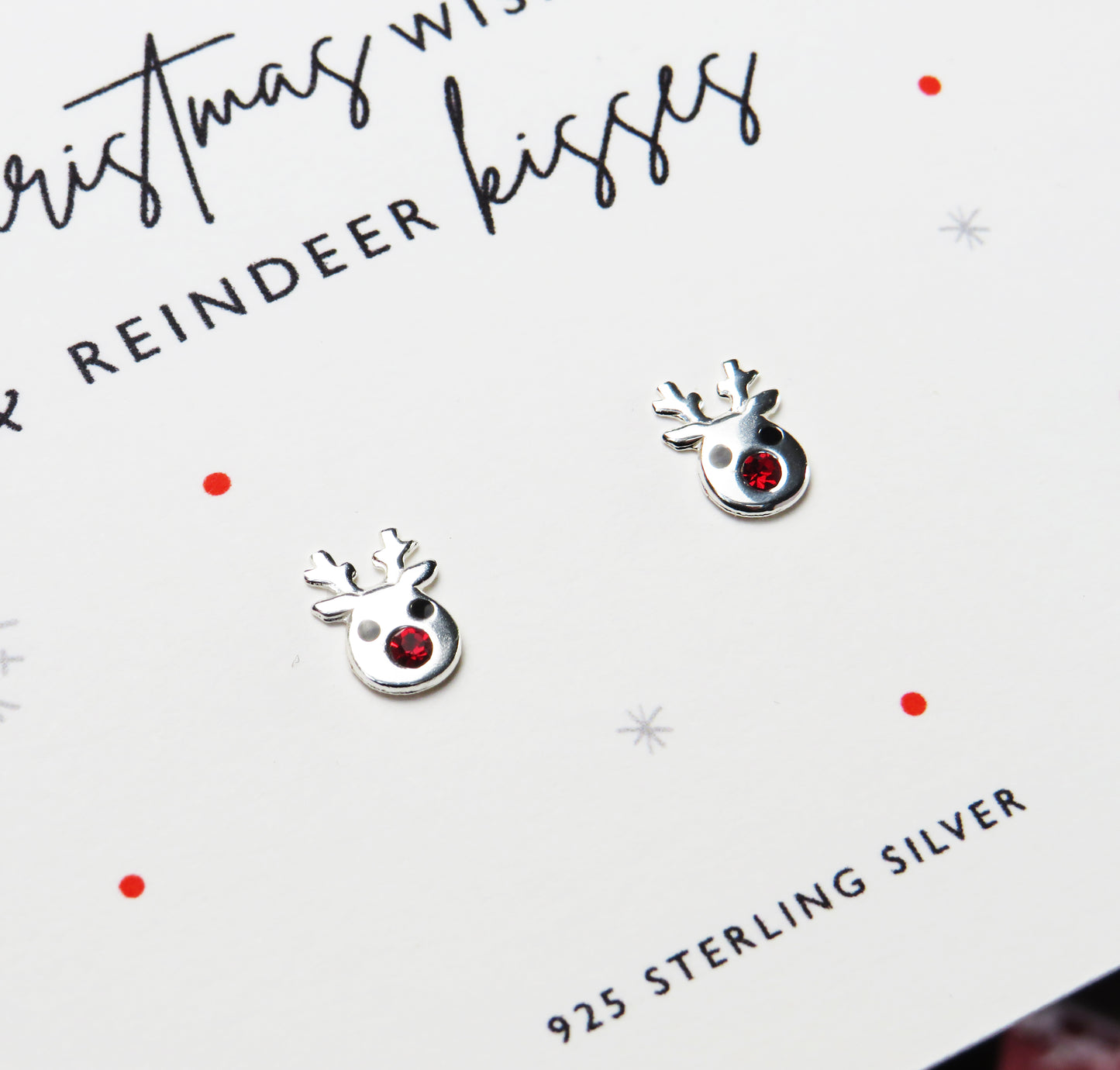 Christmas Reindeer Stud Earrings