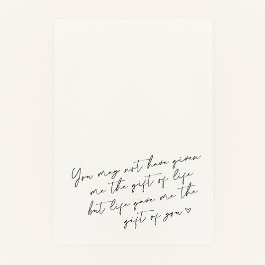 Step-Parent Wedding Card