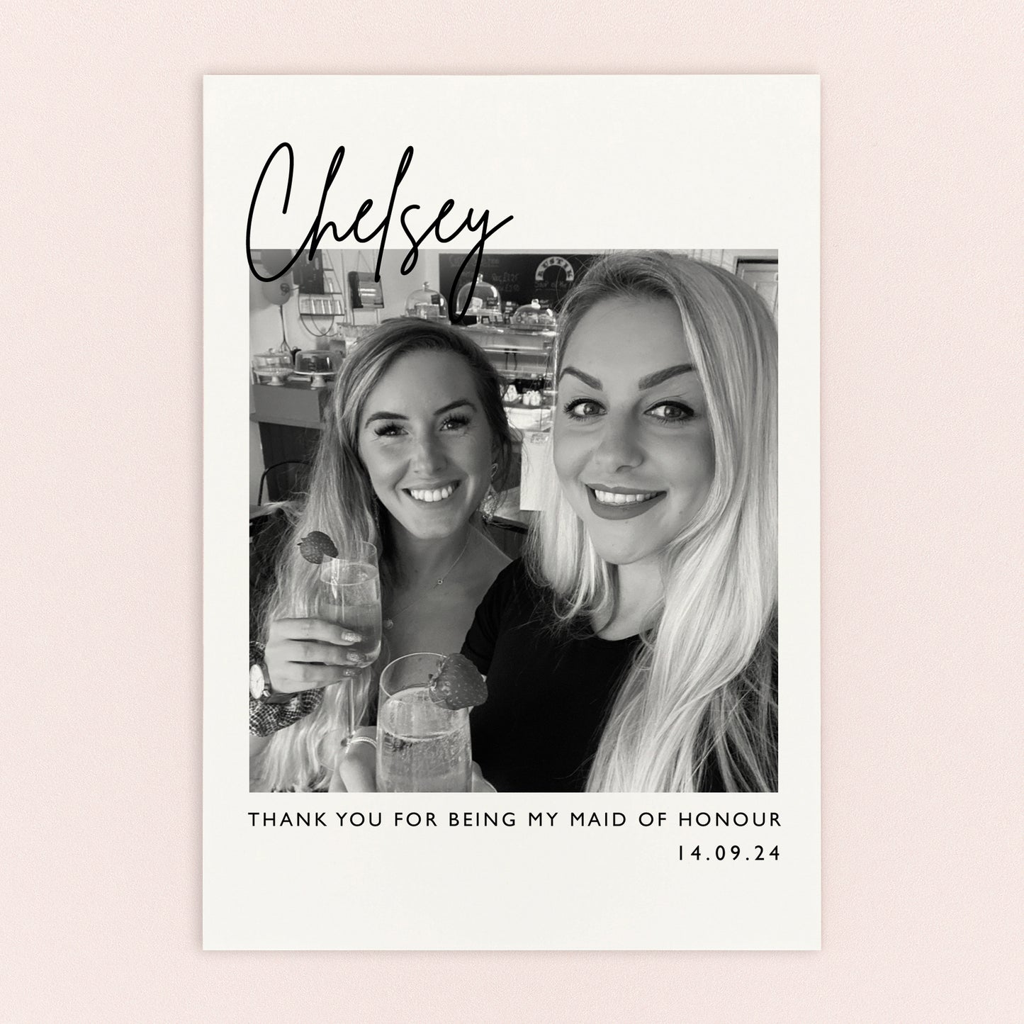 Bridal Party Thank You Postcard