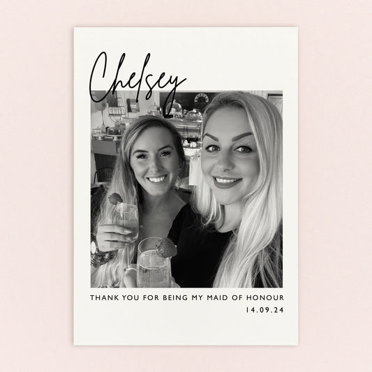 Bridal Party Thank You Postcard