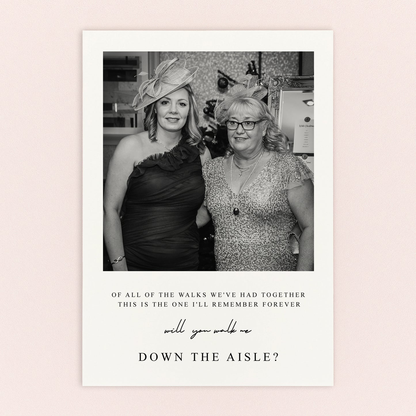 Walk Me Down The Aisle Proposal Postcard