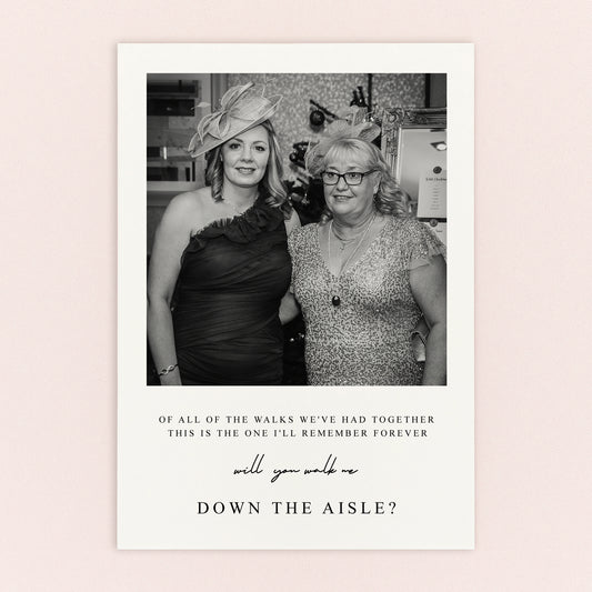 Walk Me Down The Aisle Proposal Postcard