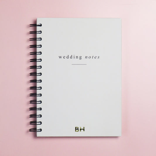 Personalised Soft-Touch Wedding Notebook