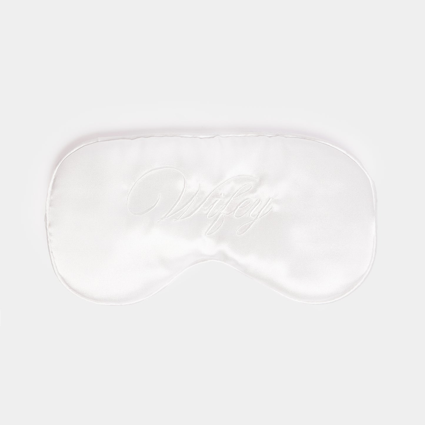 Wifey Embroidered Satin Sleep Mask
