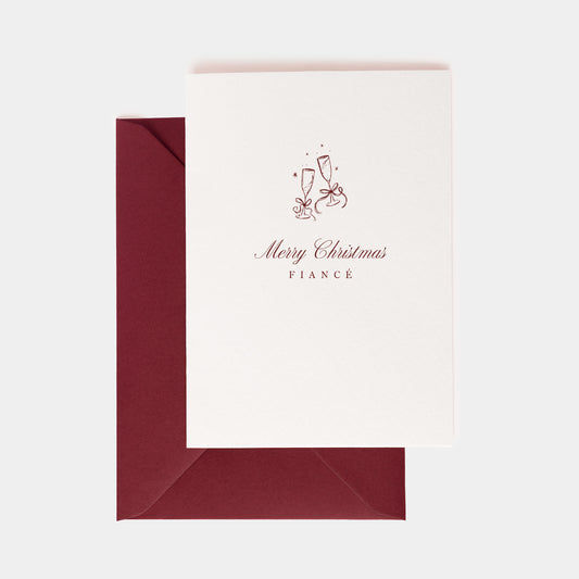 Merry Christmas Fiancé Card