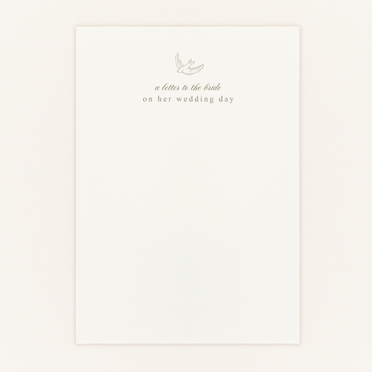 A Letter to the Bride Letterhead