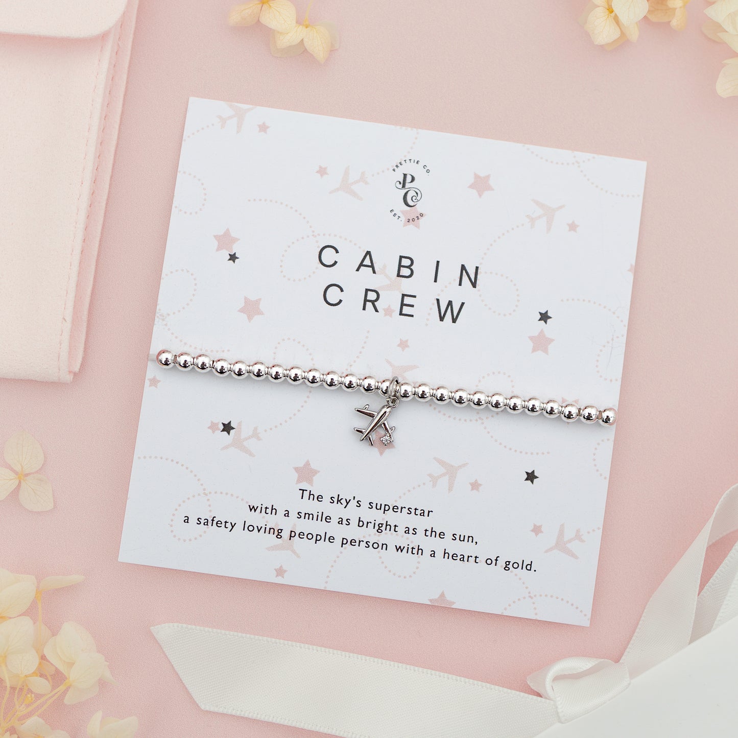 Cabin Crew Plane Charm Bracelet