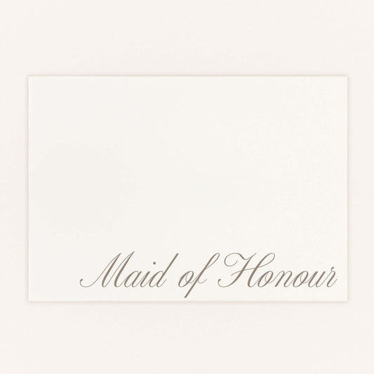 Bridal Party Wedding Card